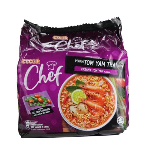 Mamee Chef Creamy Tom Yam Flavour Instant Noodle X Gm Shopee Malaysia