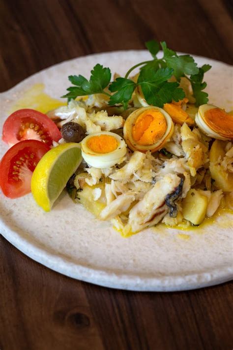 Le Bacalhau A Gomes De Sa Est Une Recette Typique De Braga Photo Stock