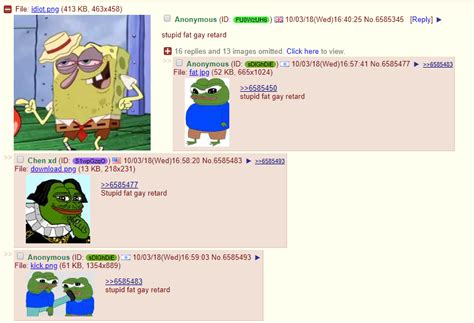 Anon Is A Stupid Fat Gay Retard R 4chan