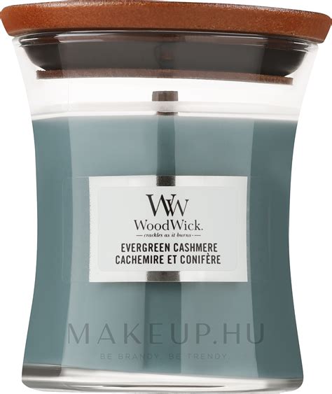 WoodWick Evergreen Cashmere Candle Illatosított gyertya Makeup hu