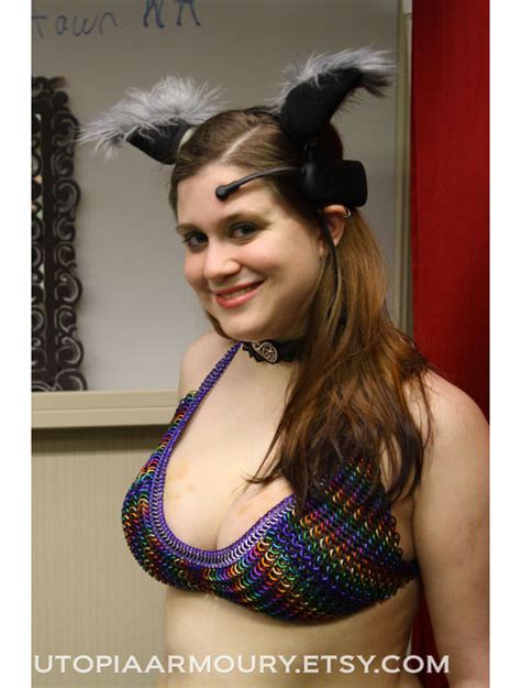 Buy Chainmail Top Chainmaille Bikini Top Chain Mail Bra Fetish Top Halter Top Armor Chain Armour