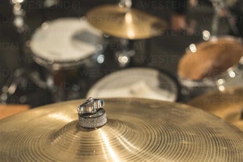 Drums And Cymbals Close Up Stock Photo