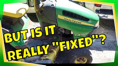 John Deere La145 22hp Briggs And Stratton Exhaust Backfiring And Surging Diagnostic Youtube