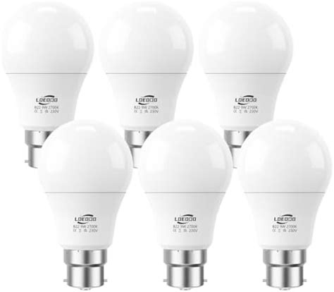 Loeodo Bayonet Light Bulbs W Equvialent W Lumens Led Bulb Warm