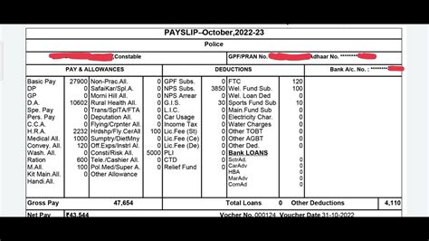 Haryana Police Constable Salary November Youtube