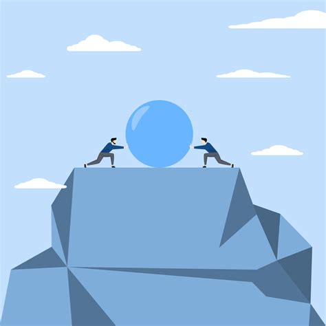 Business competition concept, knocking over each other, Leadership