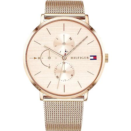 Tommy Hilfiger Montre Analogique Multifunction Quartz Pour Femme Avec