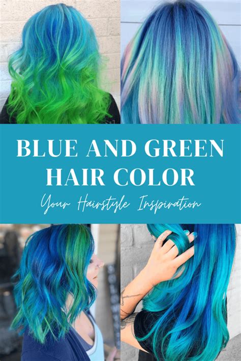 33 Blue And Green Hair Color Ideas You Will Love