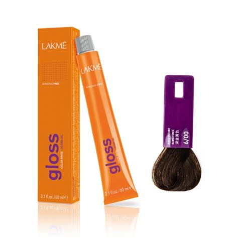 Полуперманентная крем-краска Lakme Gloss color rinse 6/00 Темно-белокурый