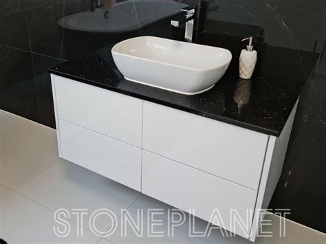 Столешница для ванны из искусственного камня Technistone Starlight Black