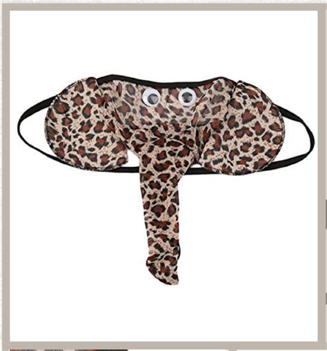 Men Lingerie G String Thongs Underwear Elephant Pants Briefs 1 Piece Leopard Nari Comfort Wear