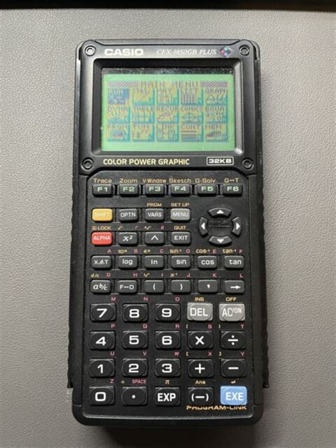 Casio CFX 9850GB Plus Color Power Graphic Program Link Graphing