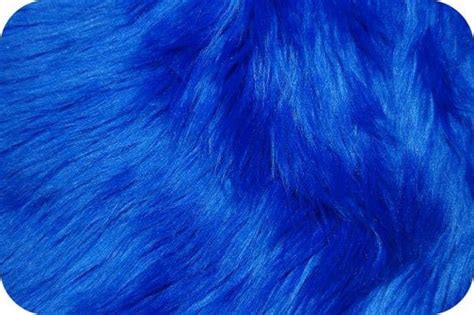 Royal Blue Luxury Shag Faux Fur Fabric