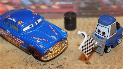 Mattel Disney Cars Double Clutch Daley Dirt Track Fabulous Hudson