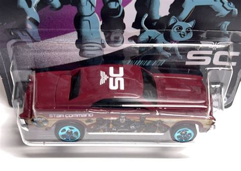 Hot Wheels Disney Lightyear Star Commando Chevelle Ss Maroon Contemporary