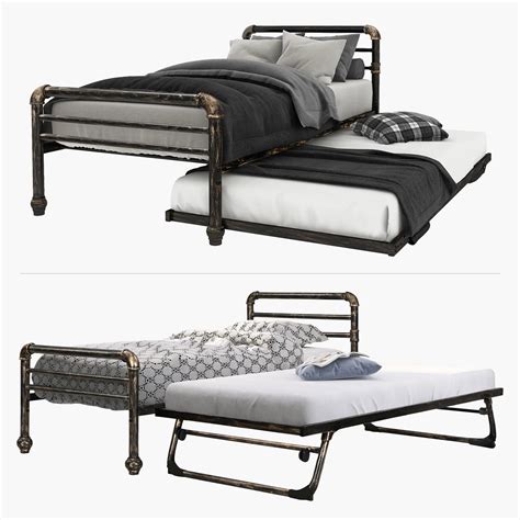 Buy Merax 3ft Day Bed With Pull Out Trundle Spare Room Metal Frame