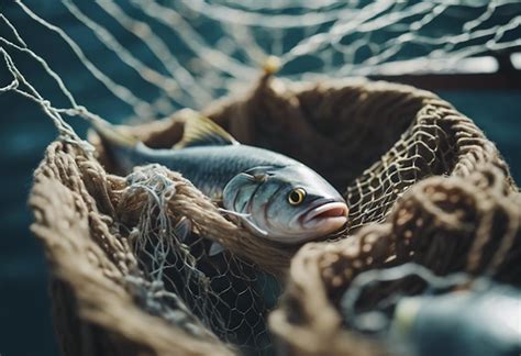 Premium Ai Image Fish Caught In Fishermen S Nets