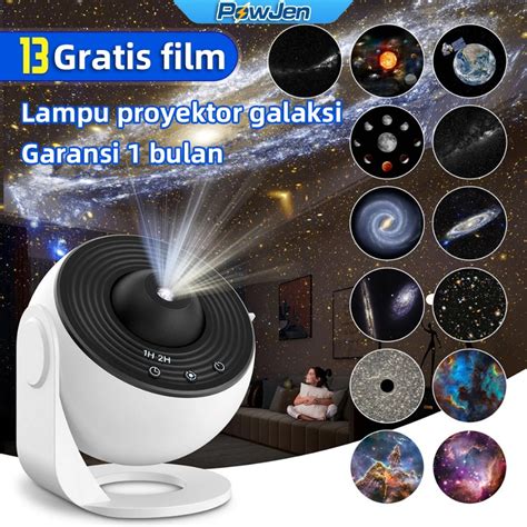 Jual 13 Film Lampu Tidur Proyektor Galaxy Lampu Tidur Aesthetic 360