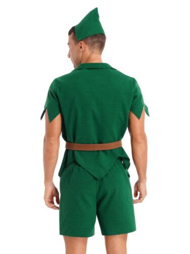 Mens Costume Christmas Elf Fancy Dress Cosplay Carnival Theme Party