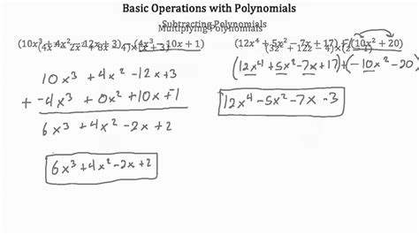 Operations On Polynomials Ppt