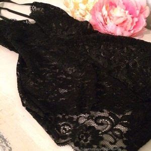 Boutique Intimates Sleepwear Black Sheer Lace Bodysuit Lingerie Bralette Poshmark