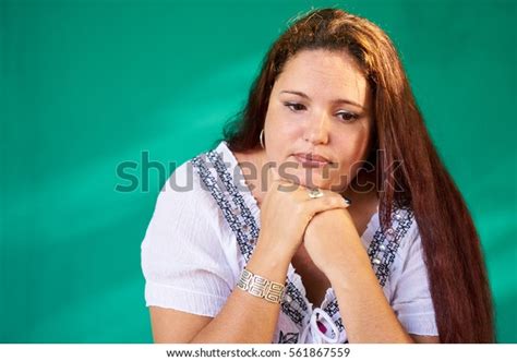 Overweight Depressed Woman Latina Images Stock Photos D Objects Vectors Shutterstock