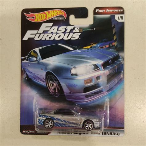 Hot Wheels NISSAN SKYLINE GT R BNR34 FAST AND FURIOUS PREMIUM Shopee Malaysia