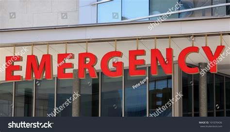 Hospital Emergency Sign Stock Photo 101070436 | Shutterstock