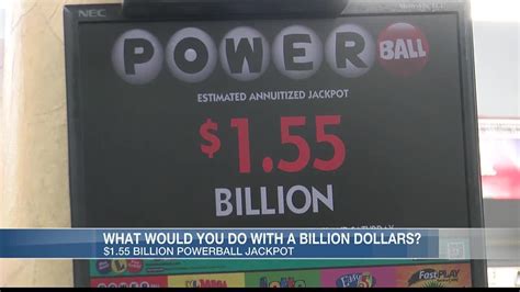 What Would You Do With 1 55 Billion 3rd Largest Jackpot In Powerball