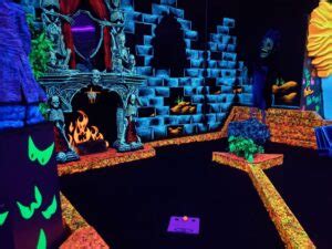 Glow In The Dark Mini Golfing Adventure At Monster Mini Golf