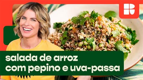 Salada De Arroz Pepino E Uva Passa Para O Ano Novo Rita Lobo