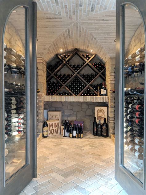 Wine Cellar In Orange County Ca Mediterranean Wine Cellar San