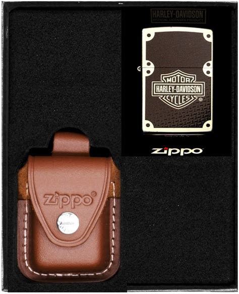 Zestaw Zapalniczka Zippo Harley Davidson Carbon Fiber Prezentowy No