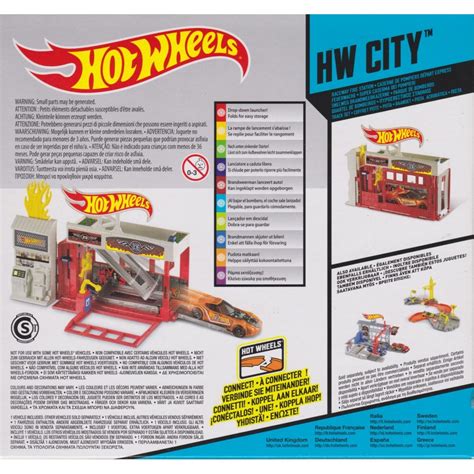 Hot Wheels Hw Track Builder Raceway Fire Station Mattel Bgt