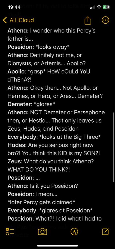 Olympus when Percy gets claimed #1 | Poseidon percy jackson, Percy ...