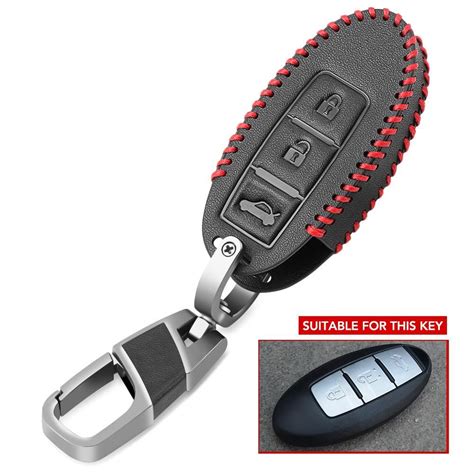 Кожаный чехол для ключей от автомобиля, чехол для Nissan Leaf Micra ...