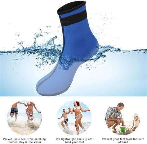 Rtdep Wasserdichte Socken 3MM Neoprensocken für Neoprenanzug