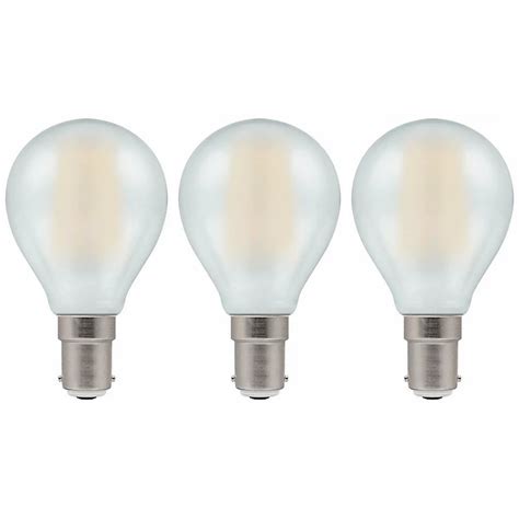 Crompton Lamps Led Golfball 5w B15 Dimmable Filament Pearl Warm White