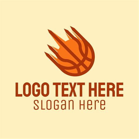 Fast Flaming Basketball Logo | BrandCrowd Logo Maker