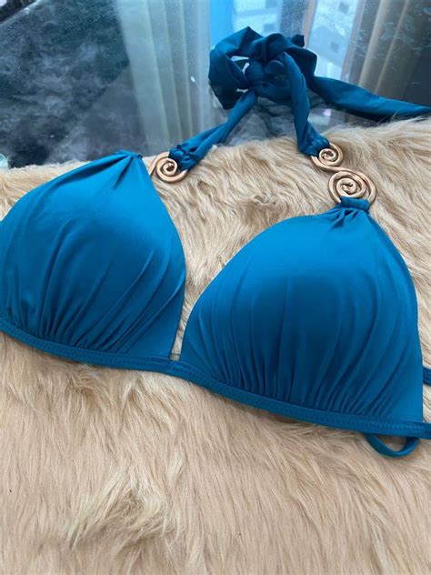 Sexy Royal Blue Triangle Bikini Women S Fashion Swimwear Bikinis Swimsuits On Carousell