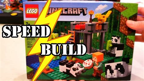 Speed Building Lego Minecraft The Panda Nursery Youtube