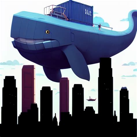 Docker whale delivering containers : r/StableDiffus…