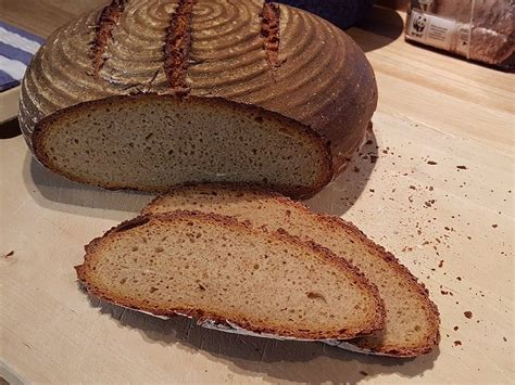 Bauernbrot Mit Sauerteig Von Zaubermaus558 Chefkoch Sauerteigbrot