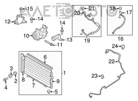 Радиатор кондиционера конденсер Subaru Forester 08-13 SH мятый ...