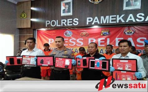 Terlibat Narkoba 8 Warga Ditangkap Polres Pamekasan News Satu