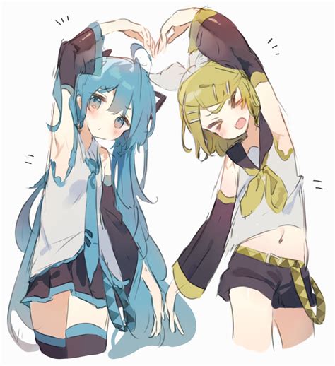 初音ミク 鏡音リン 「」ぶんちのイラスト