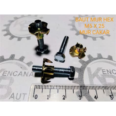 Jual Baut Speaker M X Hex Galvanis Kunci Panjang Cm Mur