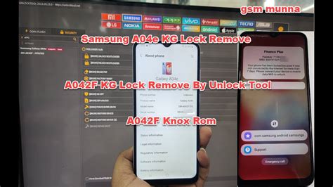 Samsung A E Sm A F Kg Lock Remove Youtube