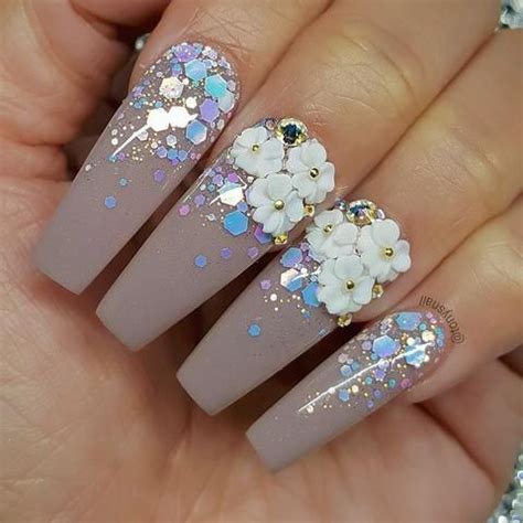 Nude Nail Art Ideas To Mix Up Your Basic Manicure Best Nail Art Designs Flower Nails D