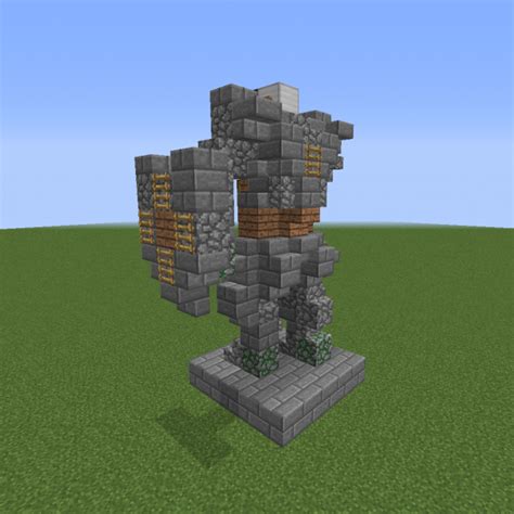 Knight Mini Statue 5 - Blueprints for MineCraft Houses, Castles, Towers ...